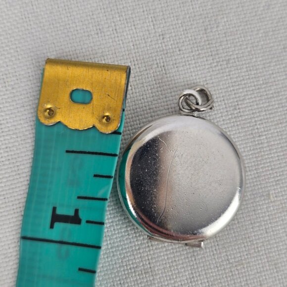 Vintage 925 Sterling Silver Locket Bracelet Charm - Picture 5 of 5